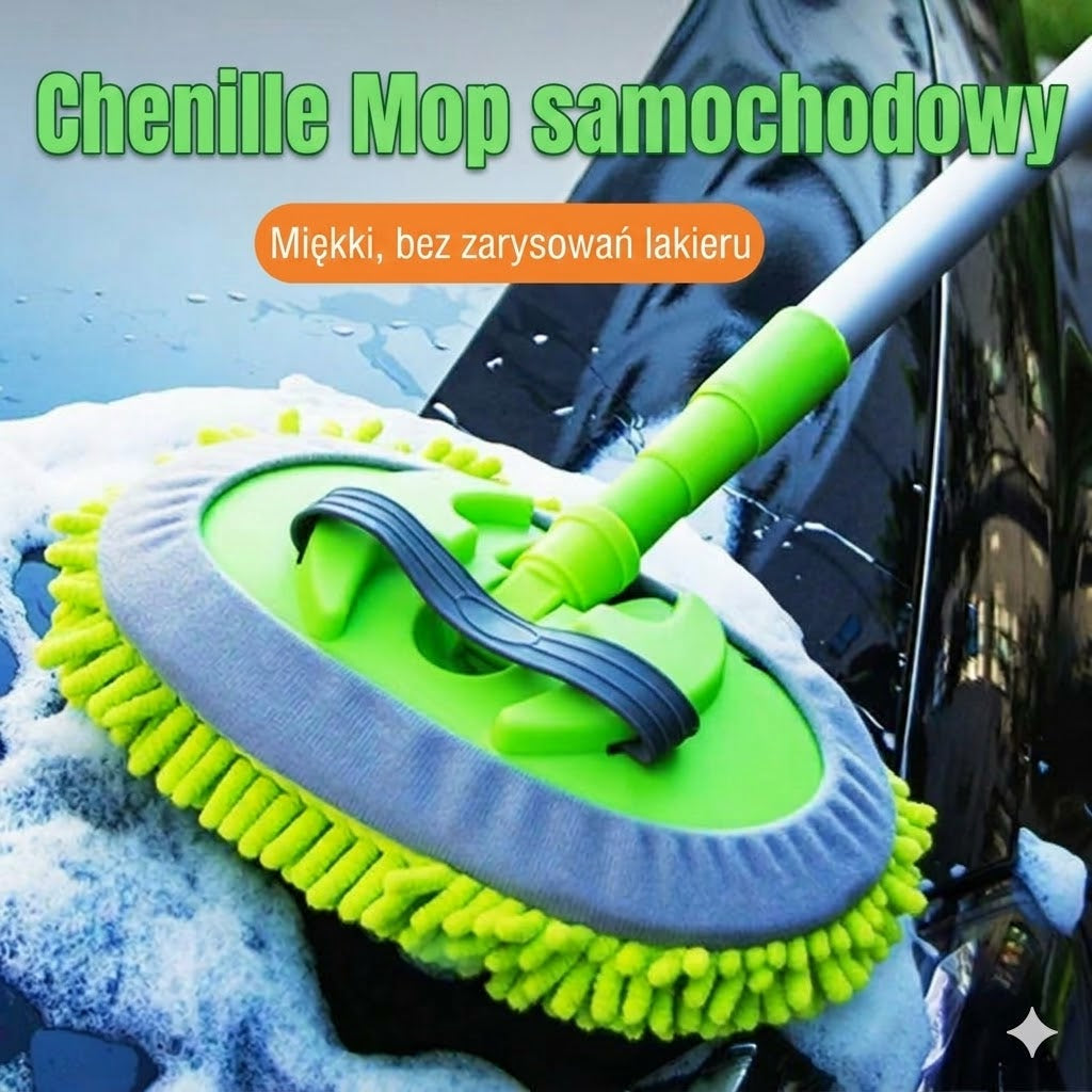 Teleskopowy mop do mycia samochodu