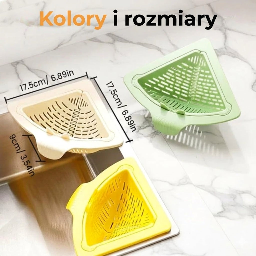 Magnetyczny narożny sitko do zlewu – sitko do zlewu, kosz na śmieci