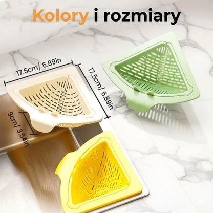 Magnetyczny narożny sitko do zlewu – sitko do zlewu, kosz na śmieci