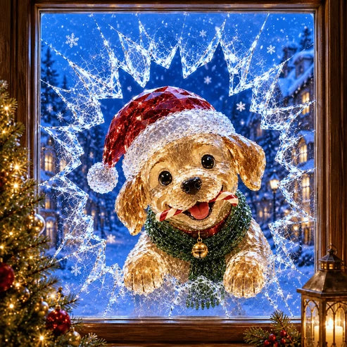 Naklejki świąteczne 3D z efektem thuczonego szkła