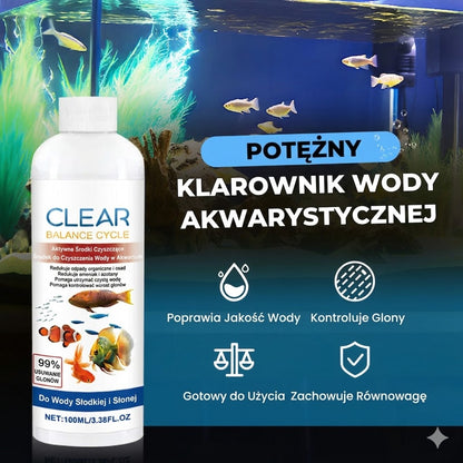 Silny klarownik wody do akwarium – 100 ml – Do mętnej wody