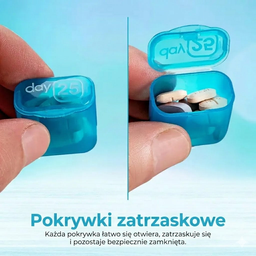 Miesięczny organizer na leki 31 dni