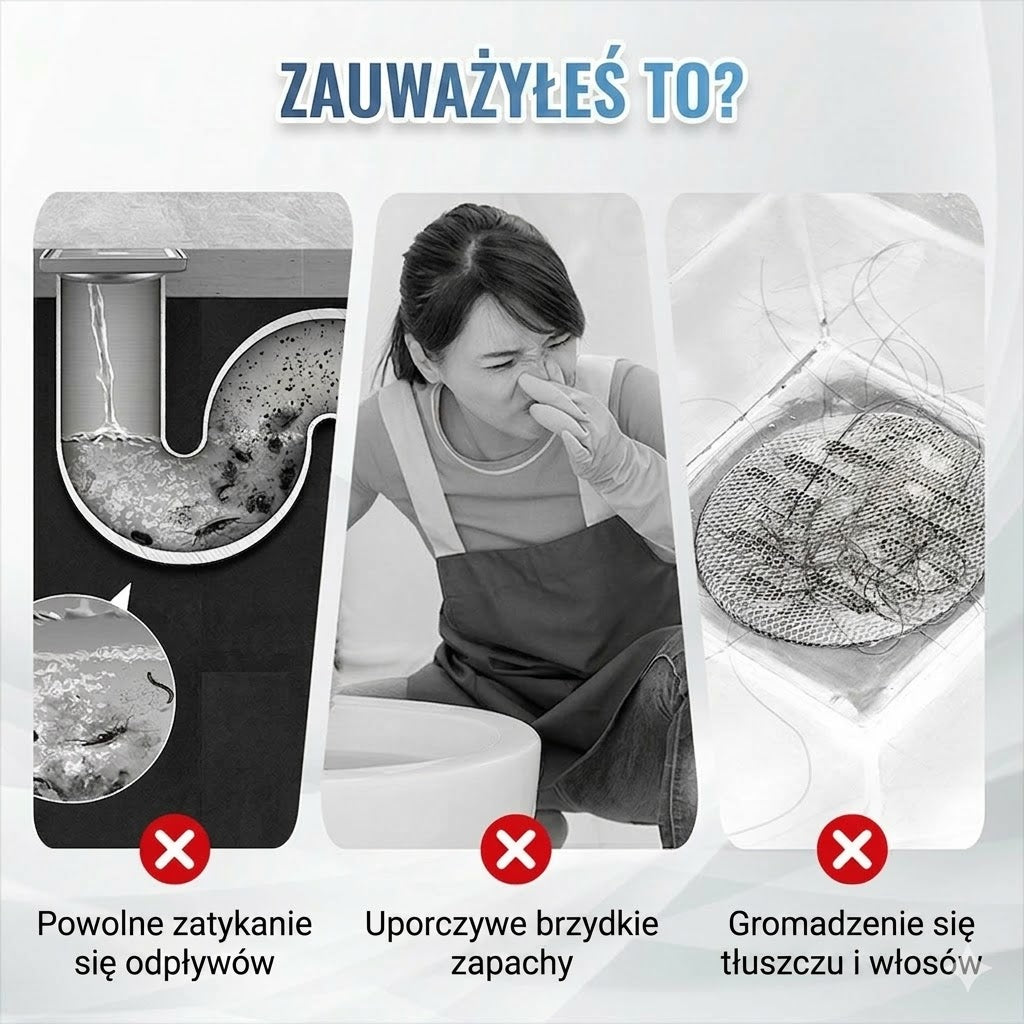 🚽 Tabletki do szybkiego udrażniania rur – odpowiednie do kuchni, łazienek i odpływów.
