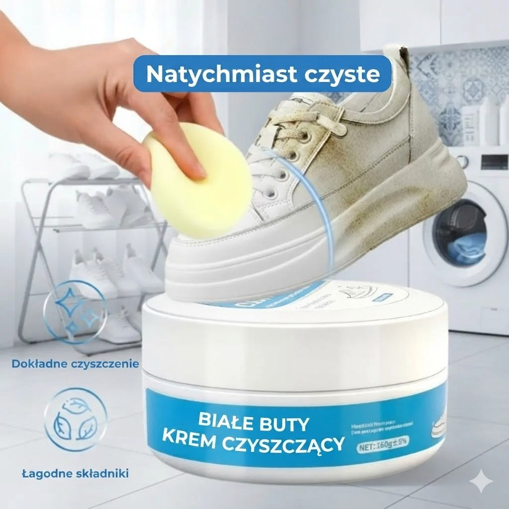 Krem do naprawy białych butów