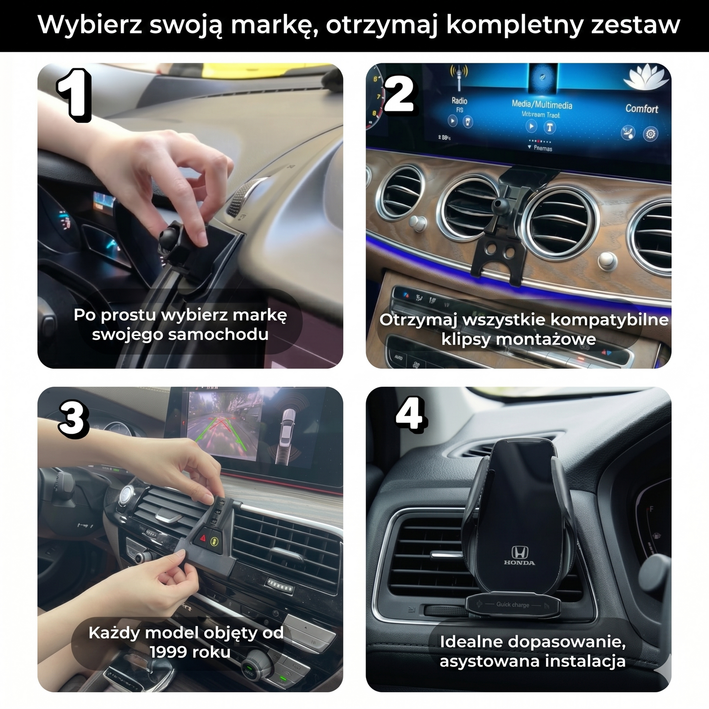 Personalizowany obrotowy uchwyt na telefon