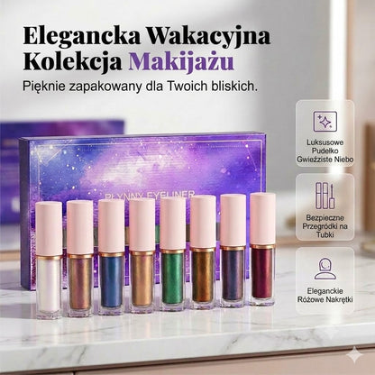 ✨ 8-częściowy zestaw brokatowych eyelinerów w płynie