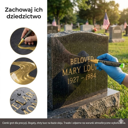 Luksusowy złoty długopis pamiątkowy Memoria™ – Zestaw 2 sztuk