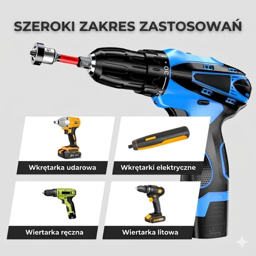 Magnetyczny bit ze stali S2 z ogranicznikiem głębokości
