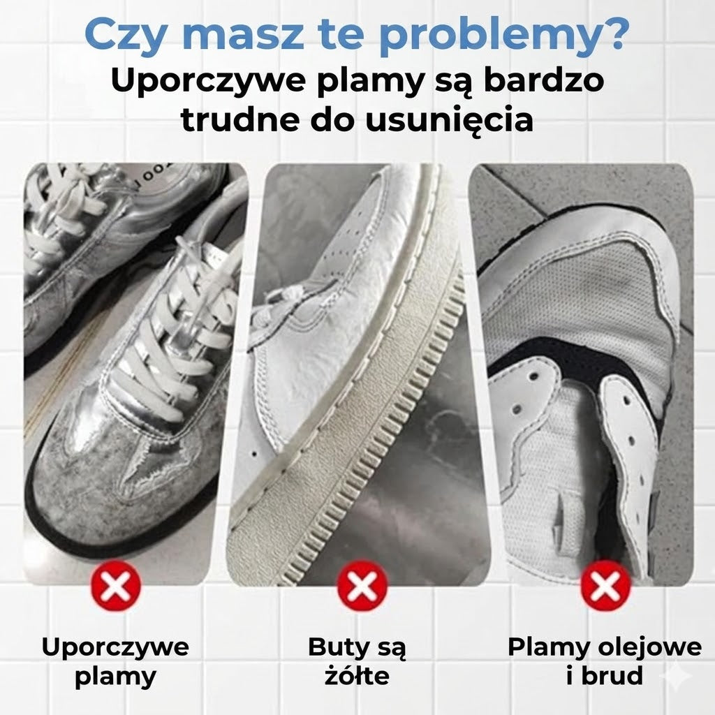 Krem do naprawy białych butów