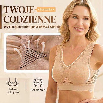 Wygodny biustonosz modelujący bez zapięcia – czysta bawełna