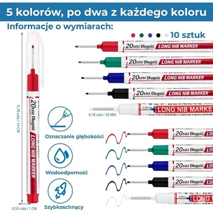 Marker do głębokich otworów z długą końcówką