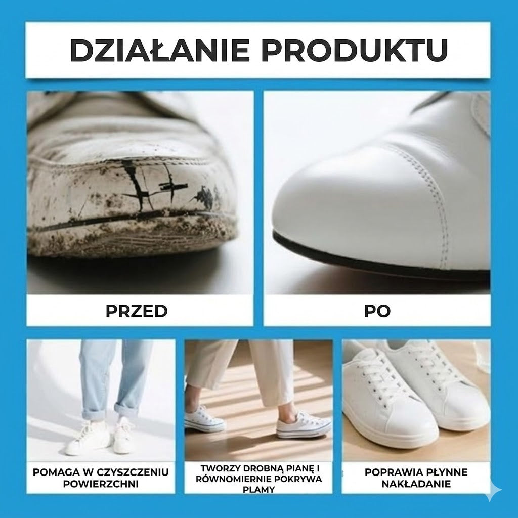 Krem do naprawy białych butów