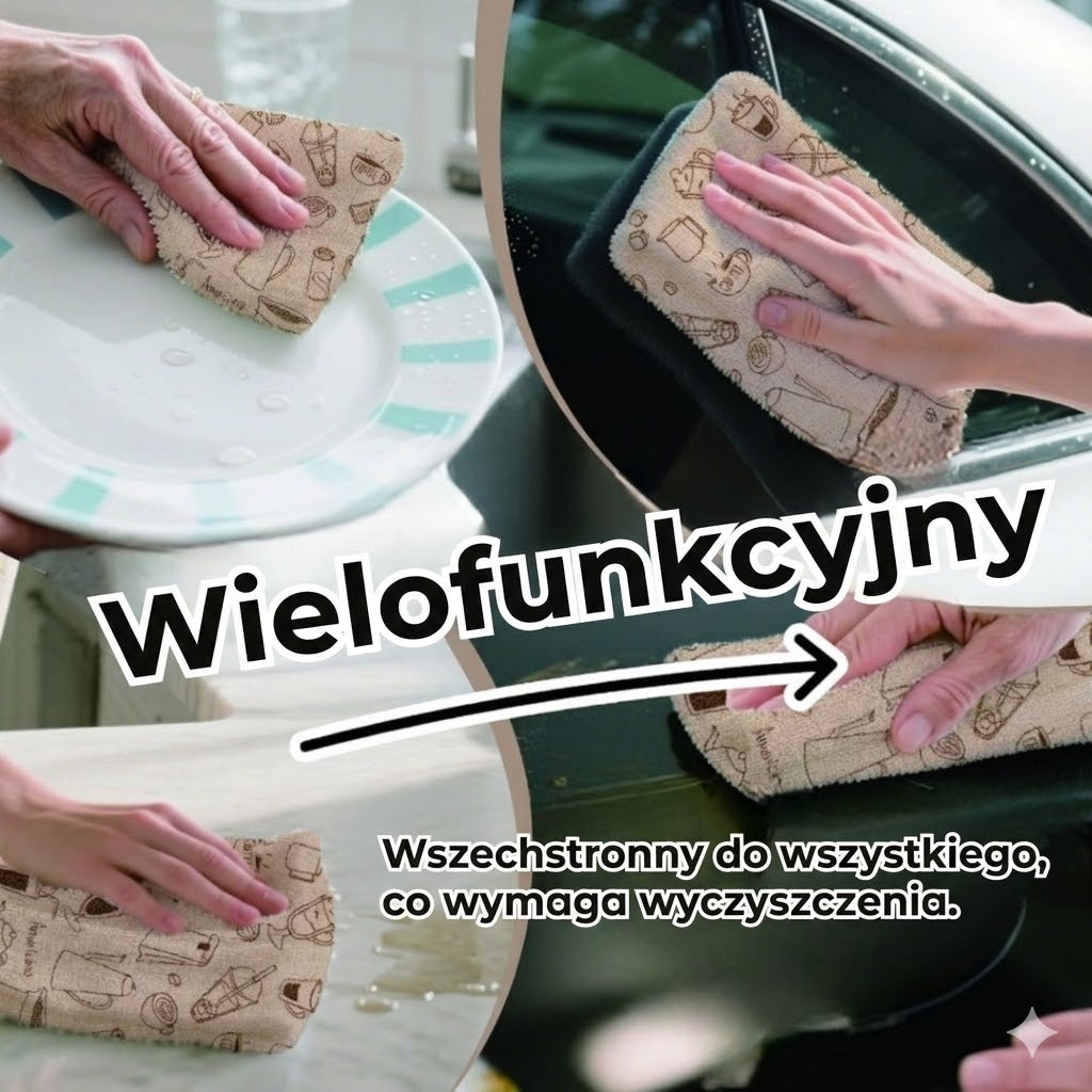 Ściereczki z mikrofibry wielokrotnego użytku w rolce – Ściereczki zrywane