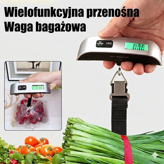 Przenośna waga bagażowa z wyświetlaczem LCD