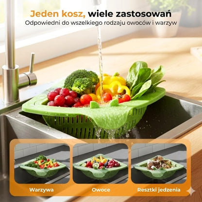 Magnetyczny narożny sitko do zlewu – sitko do zlewu, kosz na śmieci
