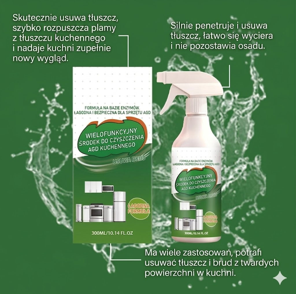 Uniwersalny enzymatyczny środek czyszczący w piance – silny odplamiacz