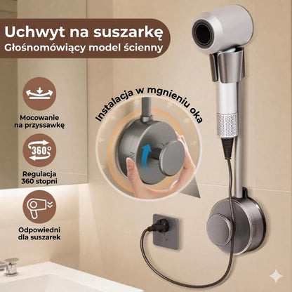Uchwyt na suszarkę do włosów bez użycia rąk