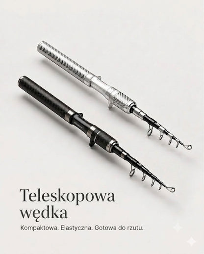 Kieszonkowa wędka z włókna węglowego: wędka teleskopowa