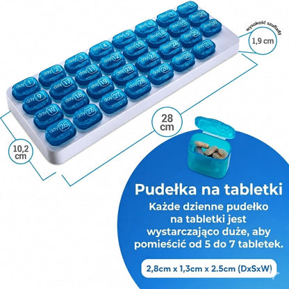 Miesięczny organizer na leki 31 dni