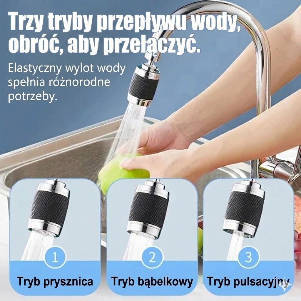 Kompaktowy filtr do wody na kran – Szybki montaż filtra do kranu (Kup 1, zgarnij 1)