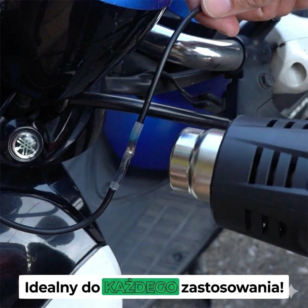 Zestaw złączy lutowniczych - wodoodporne rurki termokurczliwe z pierścieniem cynowym