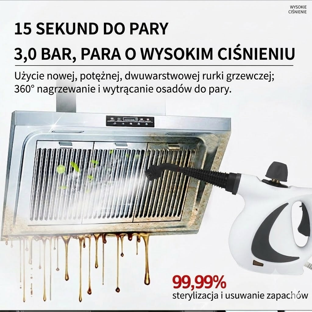 Myjka parowa – wydajna ręczna myjka parowa do dogłębnego czyszczenia.