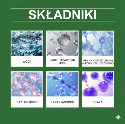 Uniwersalny enzymatyczny środek czyszczący w piance – silny odplamiacz