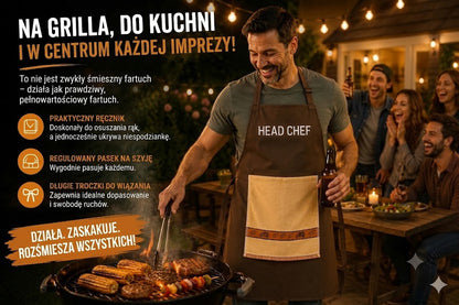 👨‍🍳 Sekret szefa kuchni – ten fartuch zachwyci Twoich gości! 😂