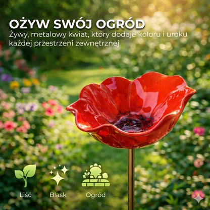 Ręcznie robione poidełko dla ptaków w kształcie nasiona – unikalna ozdoba ogrodowa i miska do picia