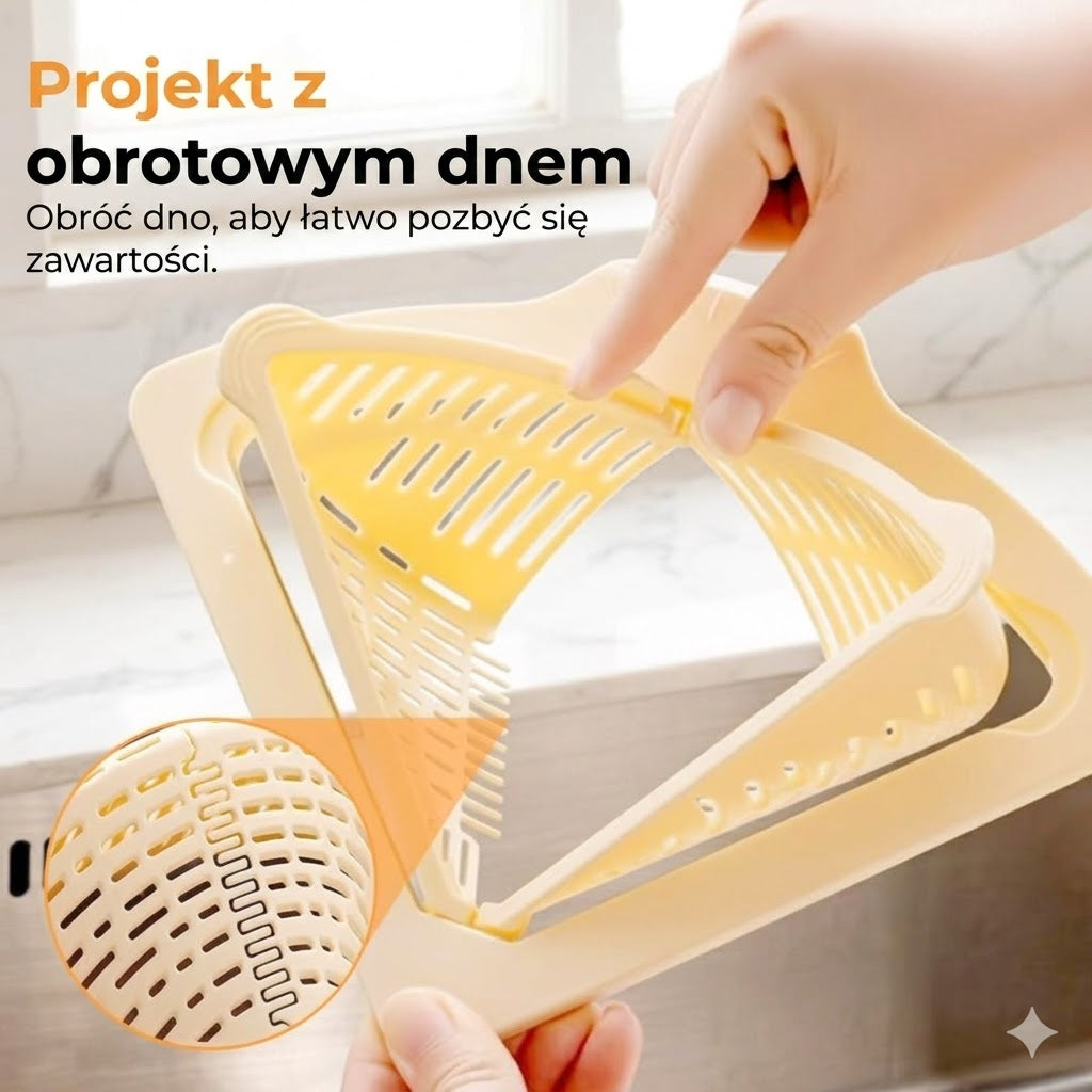 Magnetyczny narożny sitko do zlewu – sitko do zlewu, kosz na śmieci