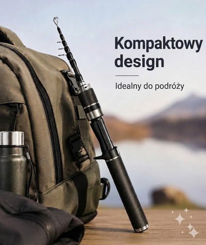 Kieszonkowa wędka z włókna węglowego: wędka teleskopowa
