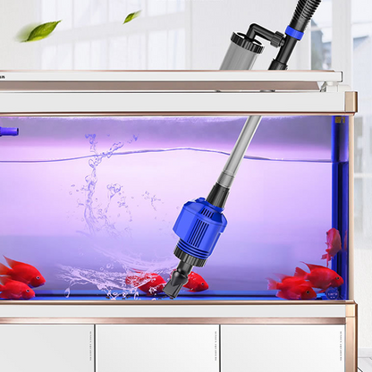 Elektryczny odmulacz do akwarium i zmieniacz wody – urządzenie do czyszczenia dna 3 w 1 – z funkcją filtrowania