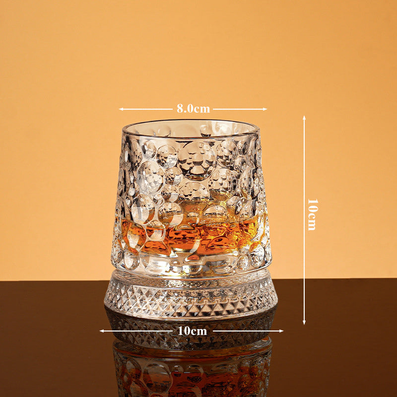 💎🥃 Szklanka do whisky obracająca się o 360° – Luksusowa kryształowa szklanka obrotowa