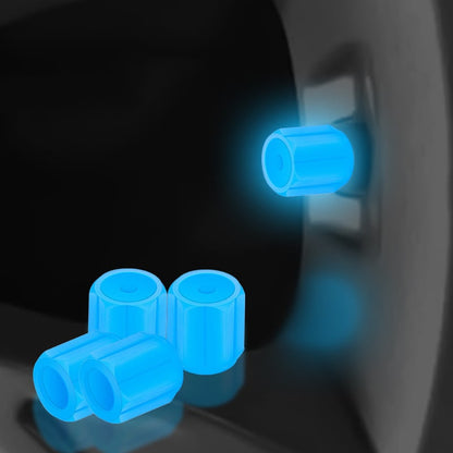 Świecące kapturki na wentyle – Fluorescencyjne – Do rowerów, samochodów i motocykli