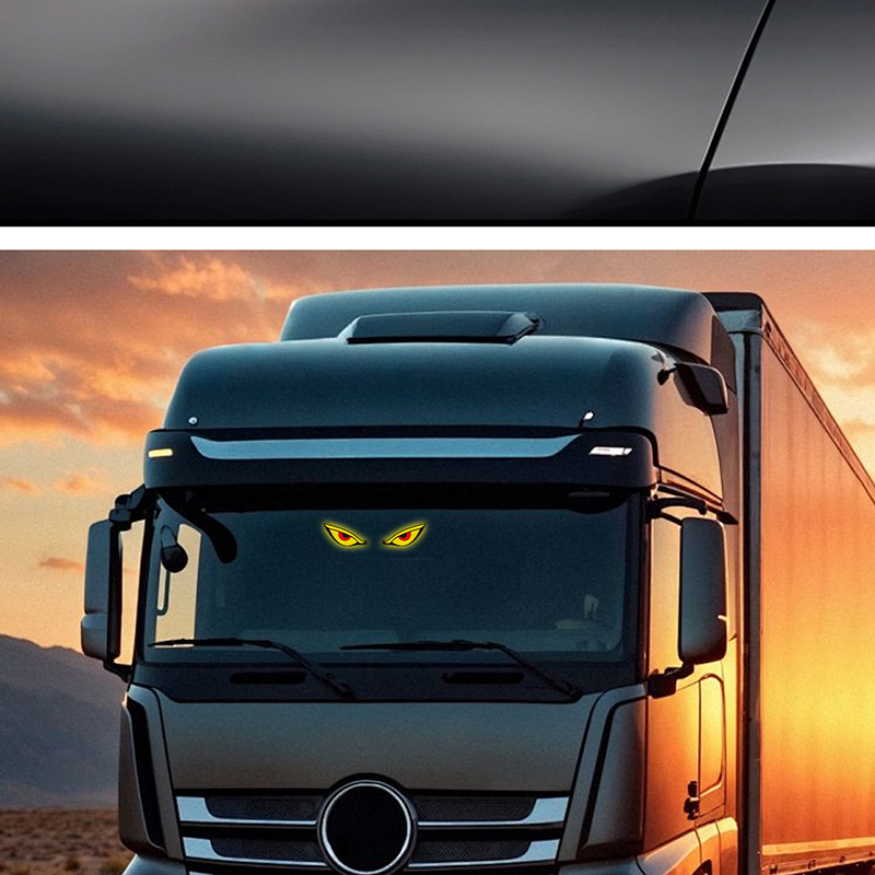Zasilana energią słoneczną lampka LED na szybę samochodową „Demon Eye”