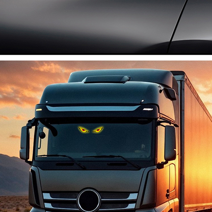 Zasilana energią słoneczną lampka LED na szybę samochodową „Demon Eye”