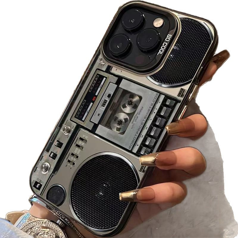 Etui na telefon z motywem retro kasety