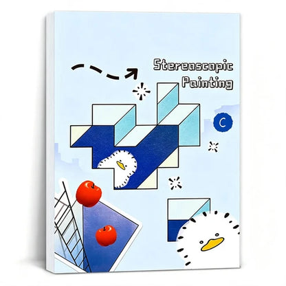Magiczna książeczka do kolorowania 3D dla dzieci – Edukacyjny szkicownik kreatywny