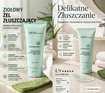Żel złuszczający z ekstraktami ziołowymi